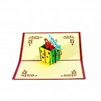 Gift Box 3D Popup Card